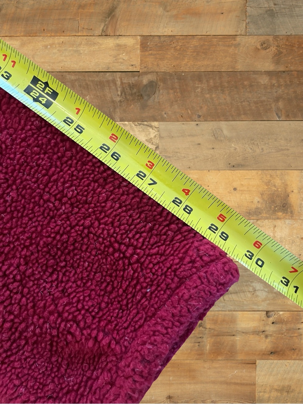 Magenta Vintage Sherpa Fleece Quarter Zip Pullover Made in Canada Fits L - Picture 13 of 13